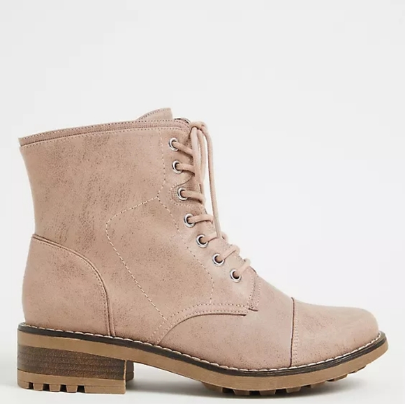 rose gold combat boots
